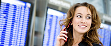 Traveler at the airport